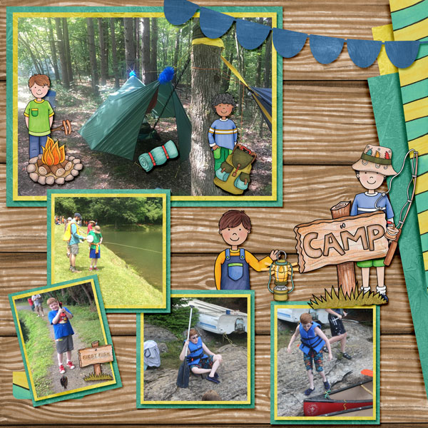 Everyday Kids - digital scrapbook layout from Kate Hadfield Designs creative team member Amy