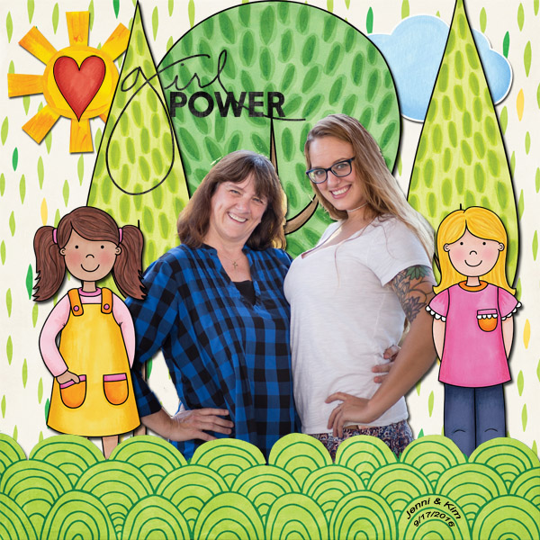 Everyday Kids - digital scrapbook layout from Kate Hadfield Designs creative team member Jenni