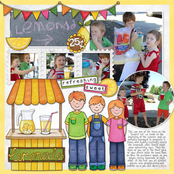 Everyday Kids - digital scrapbook layout from Kate Hadfield Designs creative team member Molly