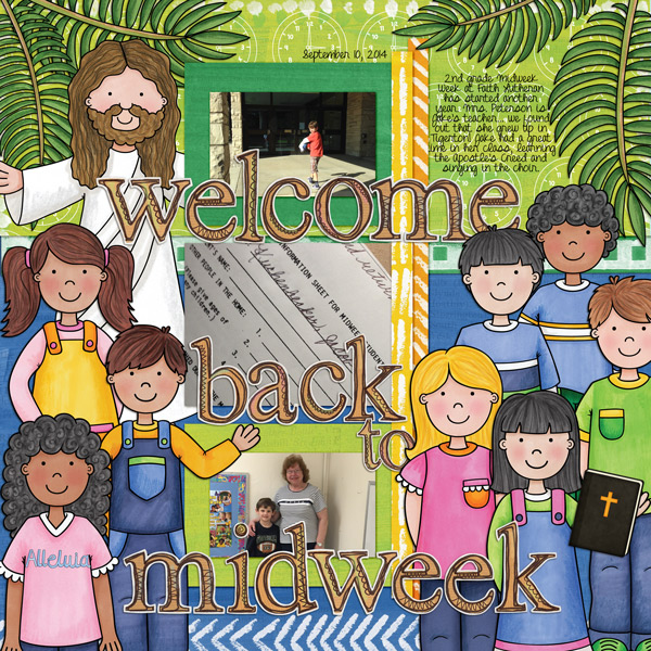 Everyday Kids - digital scrapbook layout from Kate Hadfield Designs creative team member Rebecca